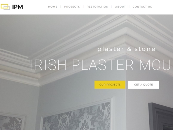 Irish Plaster Mouldings Website Design Example